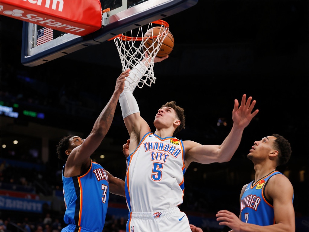 在一场关键时刻的争球环节中，切特的弹跳和